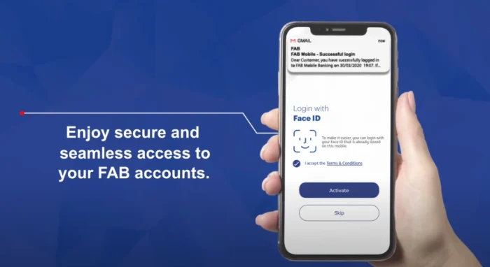 Activate your face ID or skip