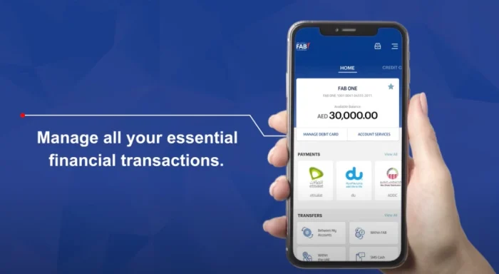 FAB Bank Balance : Your balance will be shown on your app screen after login