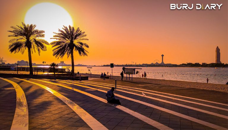 sunset abu dhabi